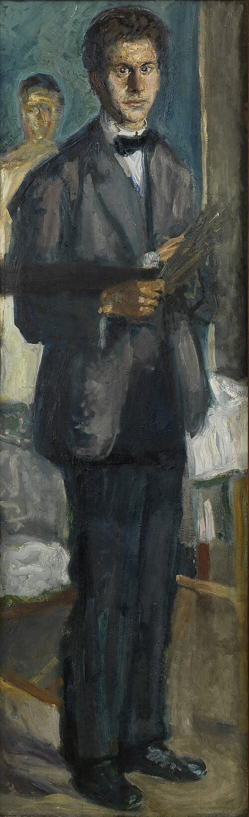 Self-Portrait with Palette, 1907, Richard Gerstl