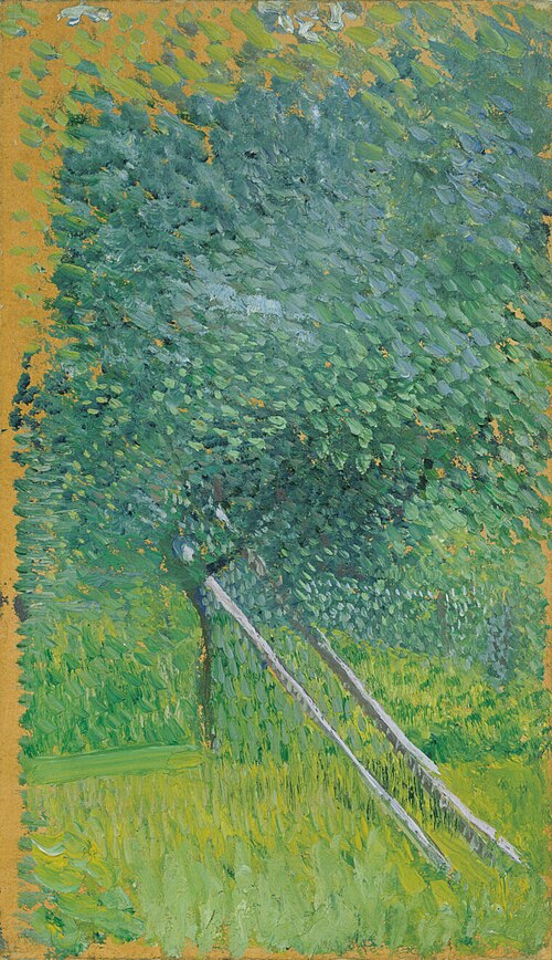 Fruit Tree with Wooden Supports, 1907, Richard Gerstl