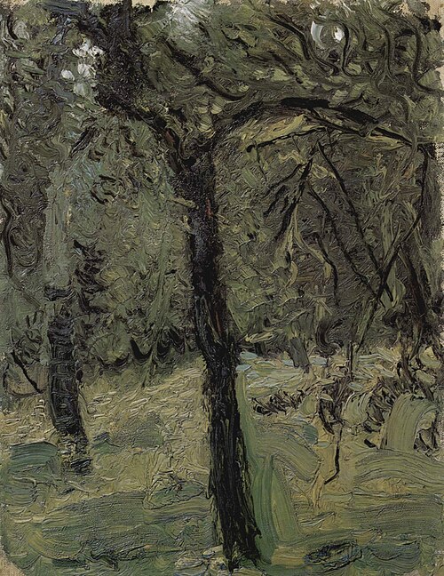Sunny Meadow with Fruit Trees, 1908, Richard Gerstl