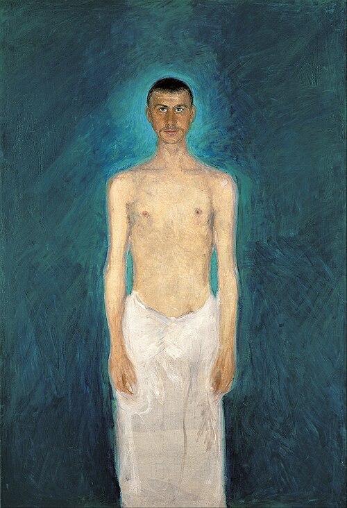 Autoportrait semi-nu, 1904, Richard Gerstl