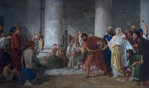 The Woman Taken in Adultery, , Edward Armitage