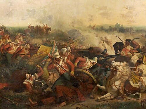 The Battle of Meeanee, 17 February 1843 (detail), , Edward Armitage