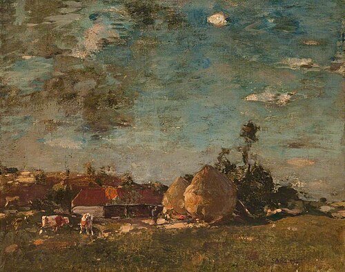 Stackyard, 1900, Edward Arthur Walton
