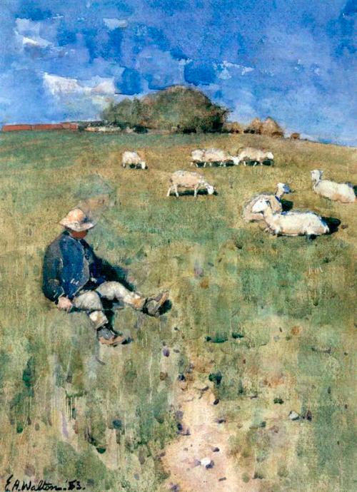 The Young Shepherd by Edward Arthur Walton - Edward Arthur Walton, 1883, Edward Arthur Walton