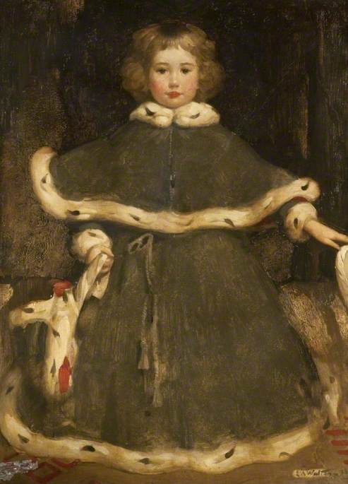 Cecile Walton (1891–1956), the Artist's Elder Daughter, 1893, Edward Arthur Walton