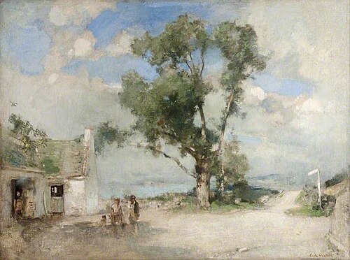 The Smithy at the Crossroads, 1921, Edward Arthur Walton