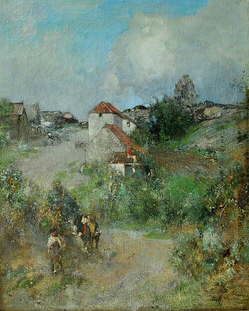 The Gypsies' Hamlet, Suffolk, , Edward Arthur Walton