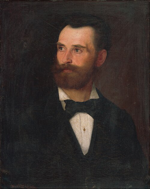 Portrait of a Man with Brown Beard, 1870, Július Štetka