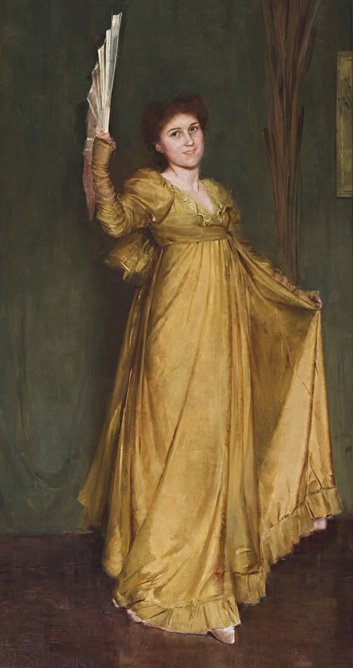 Practising the Minuet (Miss Hilda Spong), 1893, Tom Roberts
