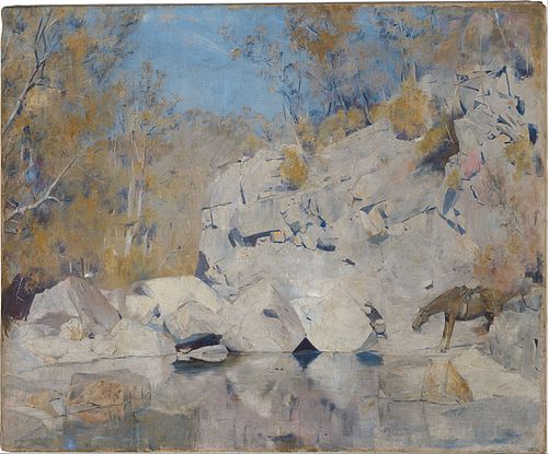 In a corner on the Macintyre, 1895, Tom Roberts