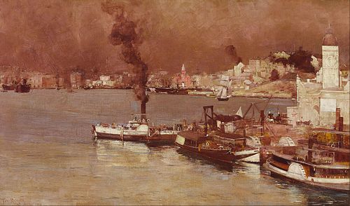 An autumn morning, Milson's Point, Sydney, 1888, Tom Roberts