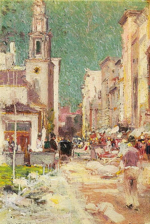 Street Scene, 1890, Edward Mitchell Bannister