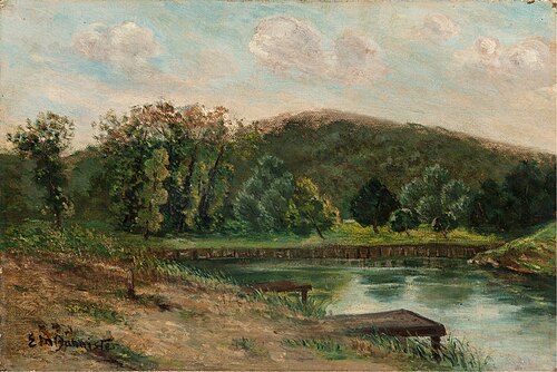 Docks on the Lake, , Edward Mitchell Bannister