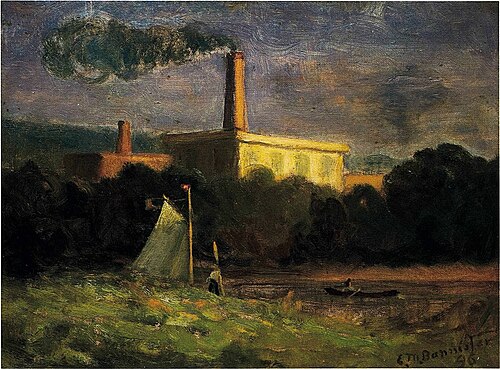 The Mill in Knightsville, 1896, Edward Mitchell Bannister