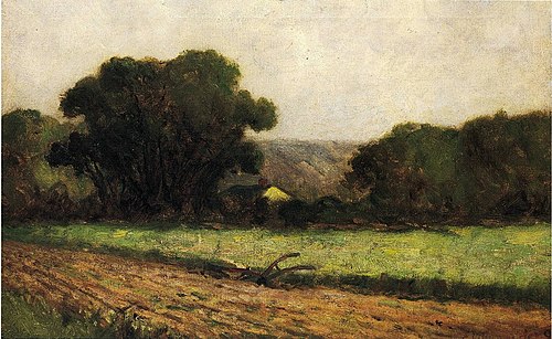 Untitled (Plow in the Field), 1897, Edward Mitchell Bannister