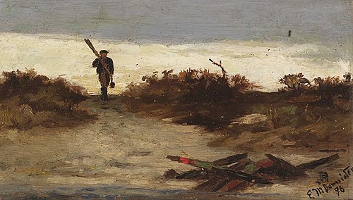 Fisherman by Water, 1886, Edward Mitchell Bannister