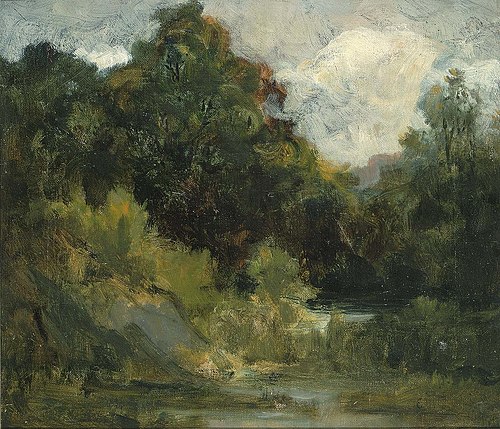 Landscape (trees), 1864, Edward Mitchell Bannister