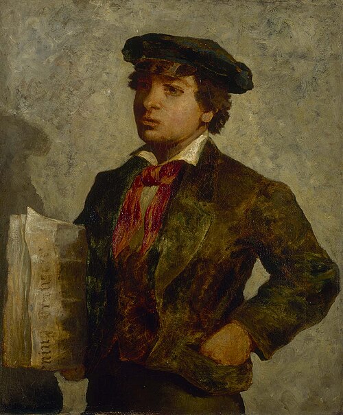 Newspaper Boy, 1869, Edward Mitchell Bannister