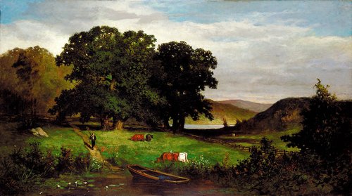 Oak Trees, 1876, Edward Mitchell Bannister