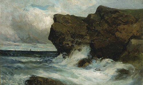 Ocean Cliffs, 1881, Edward Mitchell Bannister