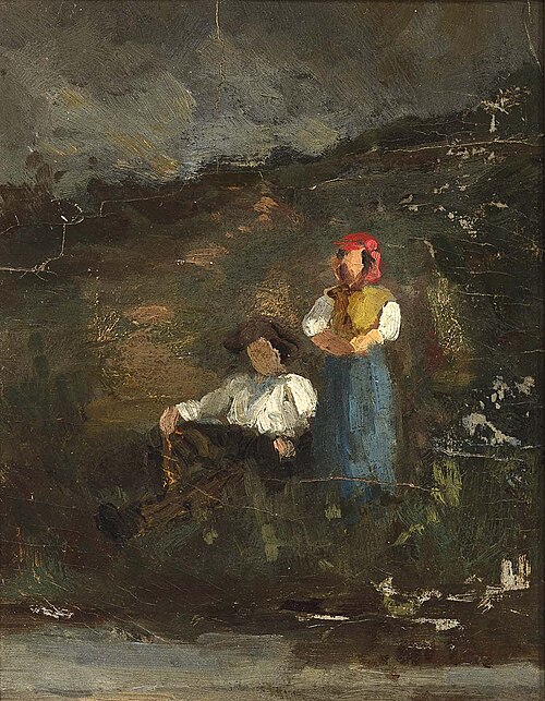 Repose, 1864, Edward Mitchell Bannister