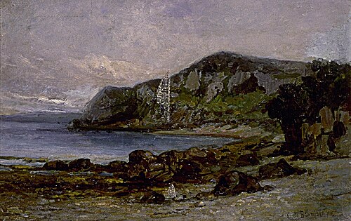 Rocks at Newport, 1881, Edward Mitchell Bannister