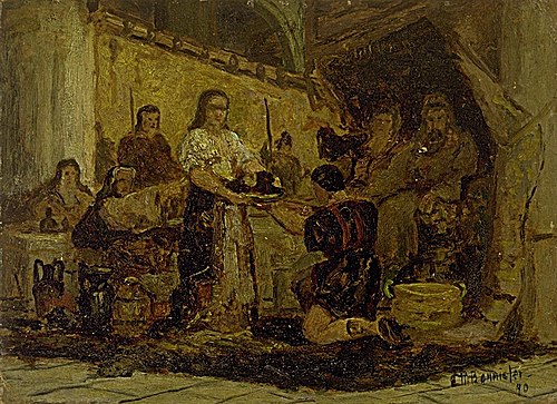 Salome Receiving the Head of John the Baptist, 1890, Edward Mitchell Bannister