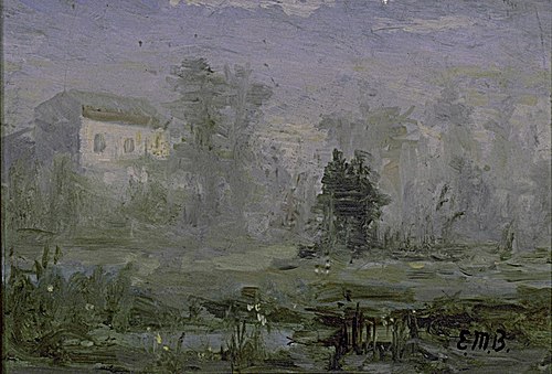 Untitled (landscape with house in background), 1864, Edward Mitchell Bannister