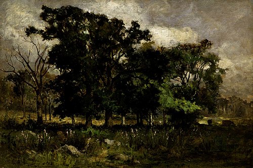 Tree Landscape, 1877, Edward Mitchell Bannister