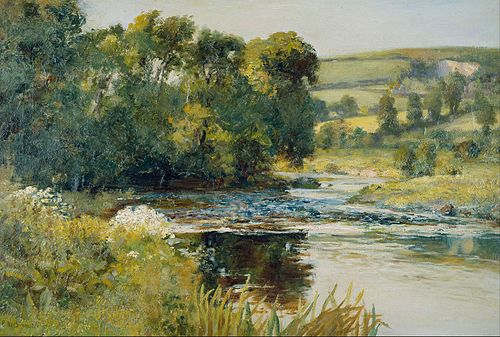 Streamside, 1870, Edward Mitchell Bannister
