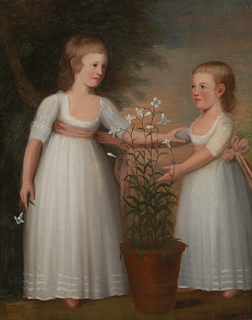 The Davis Children (Eliza Cheever Davis and John Derby Davis), 1795, Edward Savage
