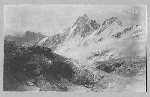 High mountain landscape, 1908, Edward Theodore Compton