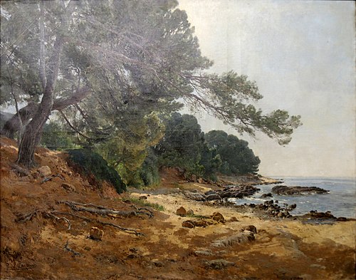 Les pins penchés à Carqueiranne, , Paulin Bertrand