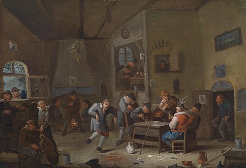 Wirtshausinterieur, 1744, Egbert van Heemskerck