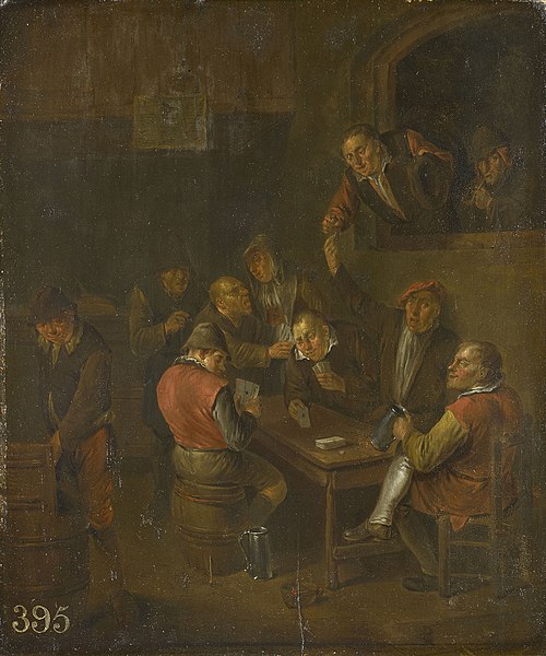 Boors Carousing, 1695, Egbert van Heemskerck