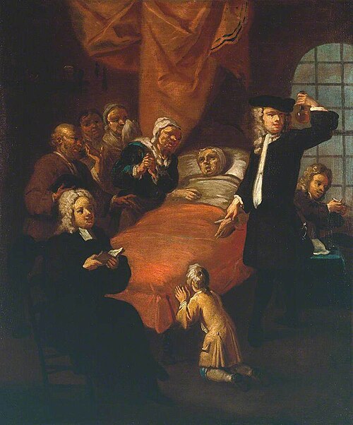 The Doctor’s Visit, 1725, Egbert van Heemskerck