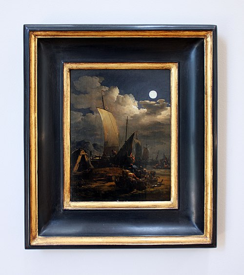 Marine ; effet de lune, 1660, Egbert van der Poel