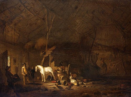 Barn Interior, 1650, Egbert van der Poel