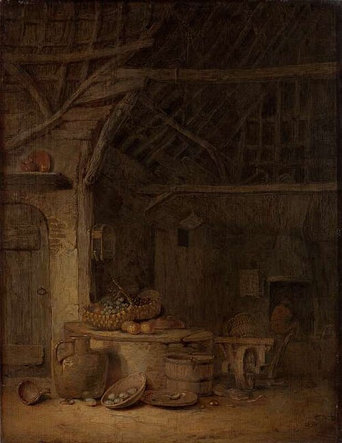 Porch of a Farmhouse, , Egbert van der Poel