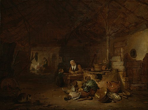 Intérieur d'une grange, 1646, Egbert van der Poel