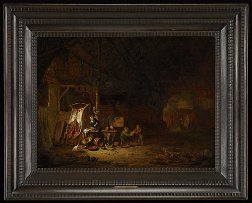 Interior of a Barn, 1644, Egbert van der Poel