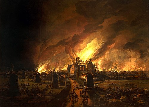 Great fire in De Rijp, 1662, Egbert van der Poel