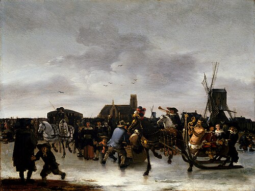 A Skating Scene, 1656, Egbert van der Poel