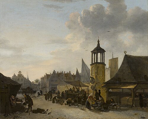 A Fish Market, 1650, Egbert van der Poel