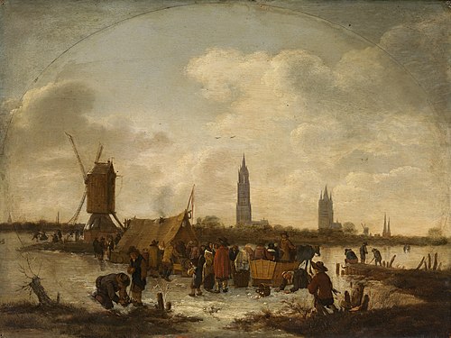 A Scene on the Ice, , Egbert van der Poel