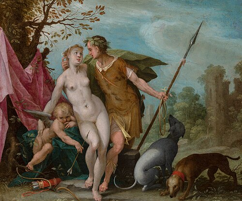 Venus and Adonis, 1608, Egidius Sadeler