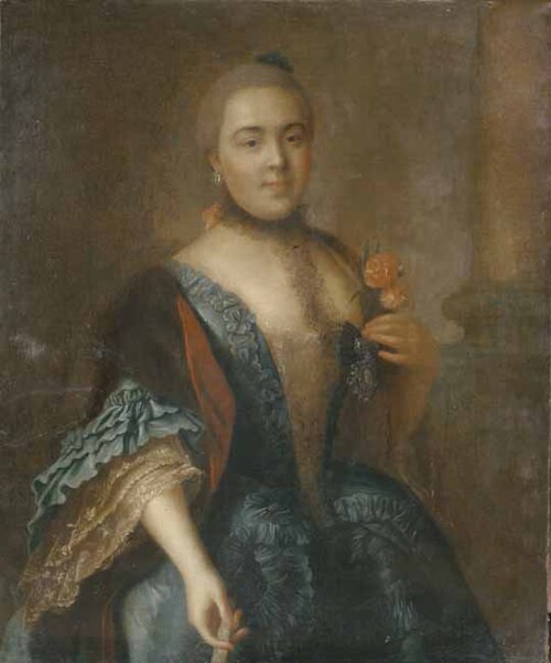 Porträt der Elizaveta Vorontsova, 1762, Alexeï Antropov