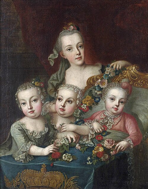 Portrait of the children of the Austrian Empress Maria Theresa, 1760, Alexeï Antropov