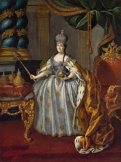 Portrait of Catherine II, 1756, Alexeï Antropov