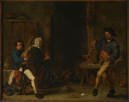 Scene in a tavern, 1637, Cornelis Saftleven